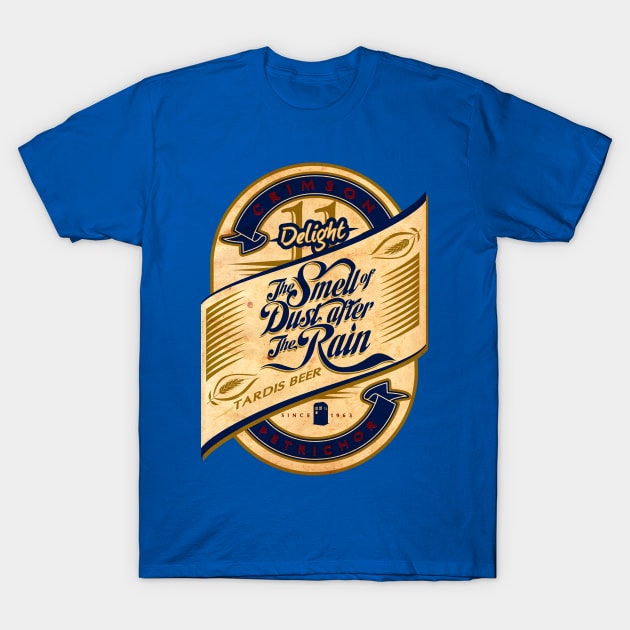 Tardis Beer T-Shirt by zerobriant